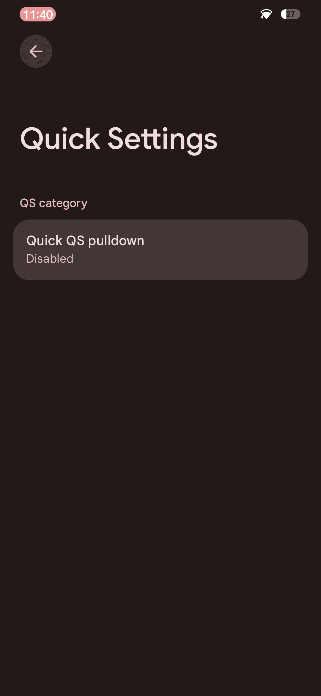 Quick Settings